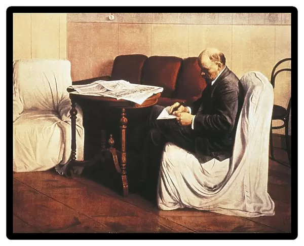 Russia, Lenin (1870-1924) in the Smolny Institute, 1930