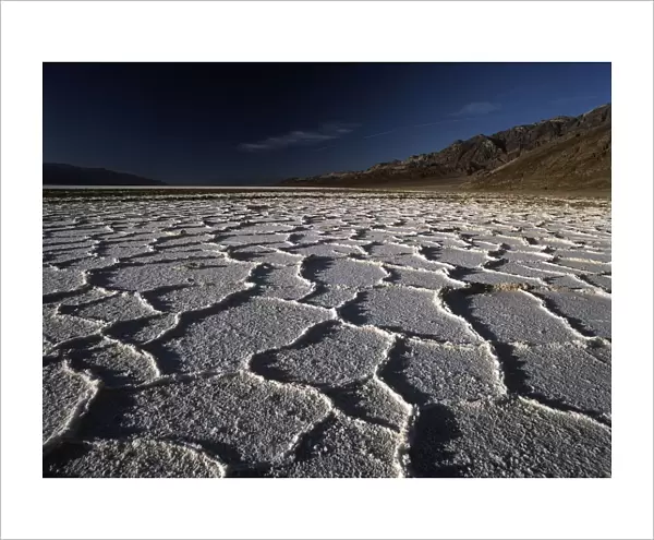 USA, California, Death Valley National Park, Badwater Basin depression, Salt flats