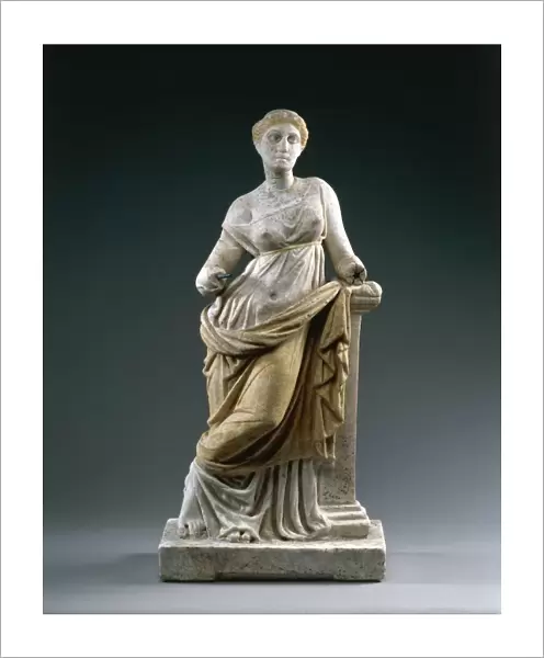 Marble statue of Venus from Hellenistic model influenced by Praxiteles style, from Pompei
