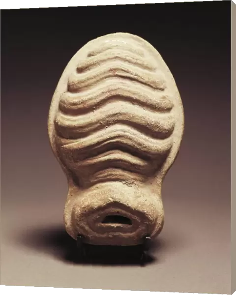 Clay votive statue of female uterus from sanctuary in Veii, Rome Province