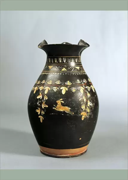 Italy, Apulia, Fasano, Gnatia, Jug ornamented with garlands, pottery