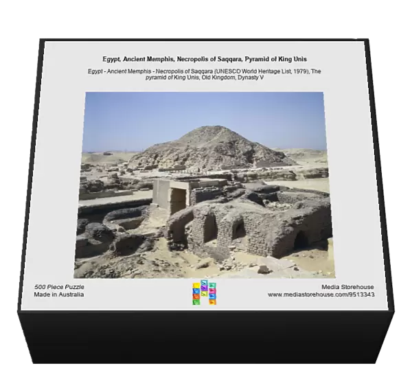 Egypt, Ancient Memphis, Necropolis of Saqqara, Pyramid of King Unis