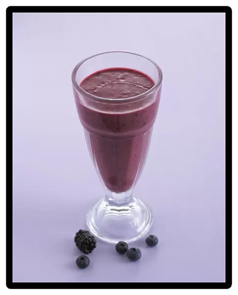 Blackberry and blueberry smoothie