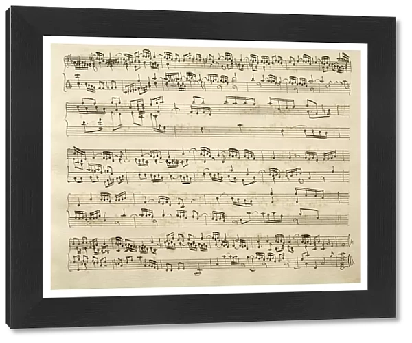 Fughe by Georg Friedrich Handel (1685-1759), autograph score belonged to Francesco Gasparini