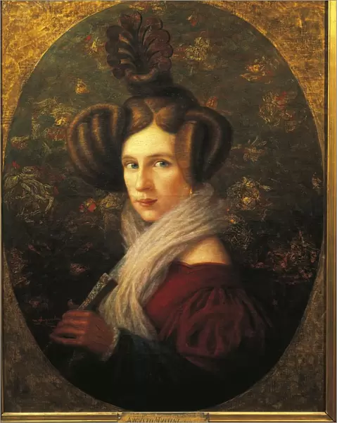 Italy, Milan, Portrait of Margherita Barezzi (1814-1840), Wife of Giuseppe Verdi