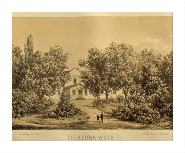 Poland, Zelazowa-Wola, Manor-house of Count Skarbek, birthplace of the composer Frederic Chopin (1810-1849)