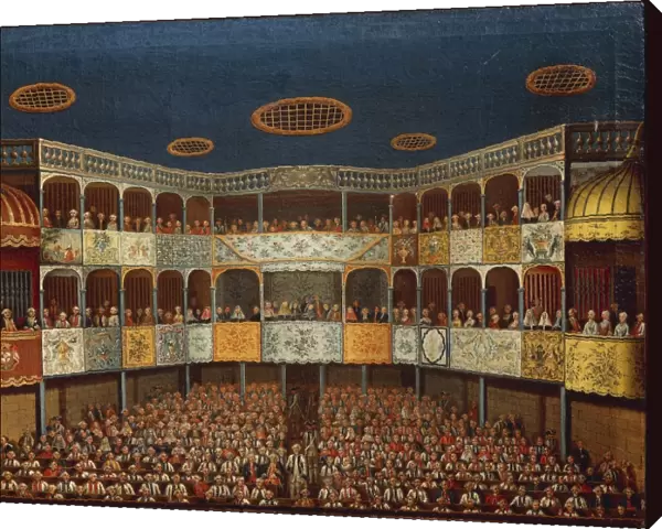 Audience in theatre during performance of Imaginary Invalid by Moliere