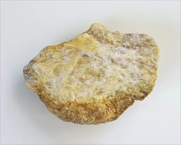 Yellow Pollucite in coarse granite
