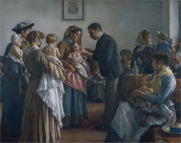 Vaccination in Piedmont by Demetrio Cosola, pastel, 1894