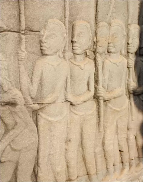 Relief Sculpture on the East Outer Gallery at Bayon