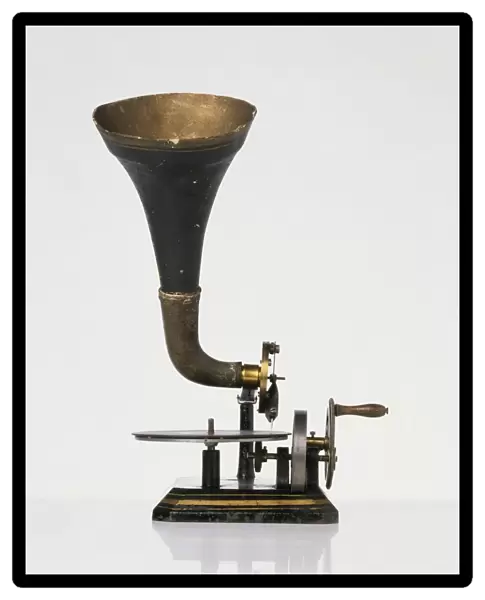 Horn gramophone, late 19th century