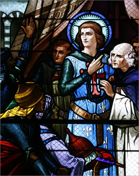 Saint Louis church stained glass window