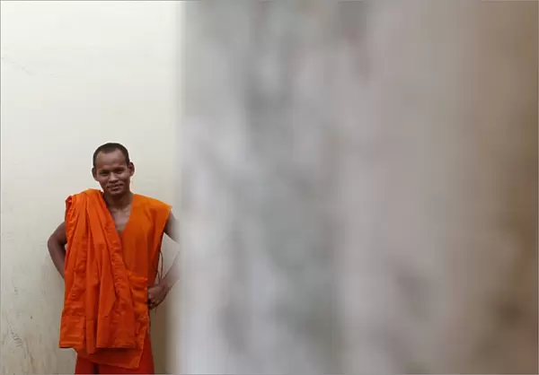 Monk in Wat Moha Montry