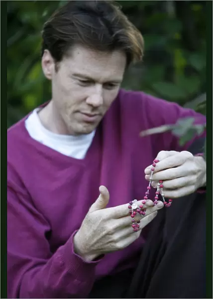 Man with prayer beads