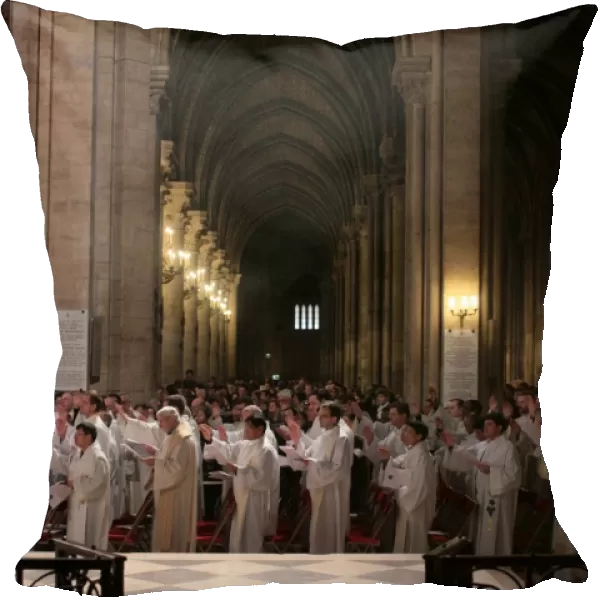 Easter wednesday celebration in Notre Dame cathedral