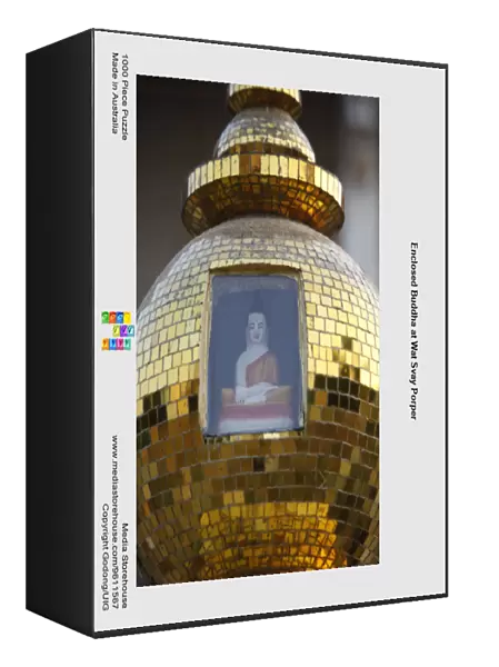 Enclosed Buddha at Wat Svay Porper
