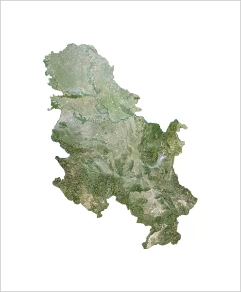 Serbia, Satellite Image