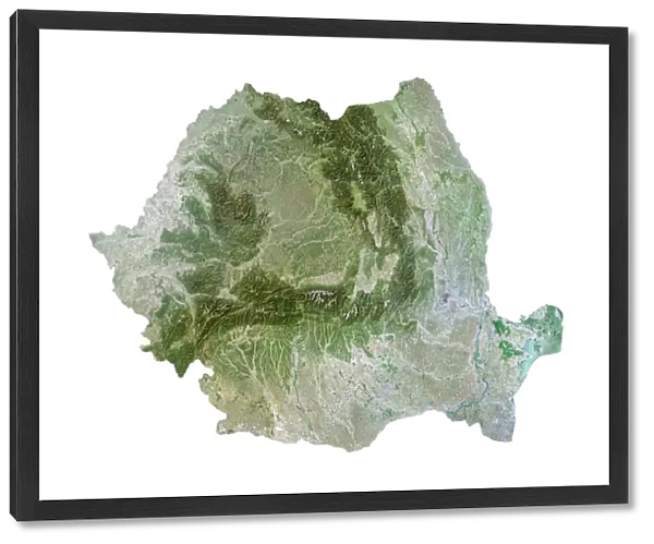 Romania, Satellite Image