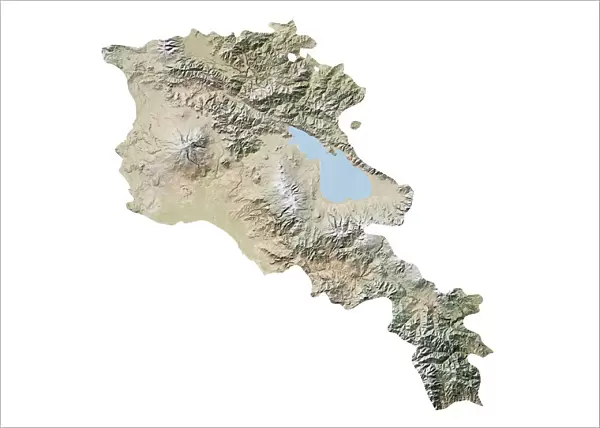 Armenia, Relief Map