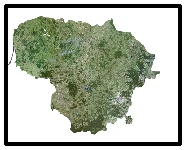 Lithuania, Satellite Image