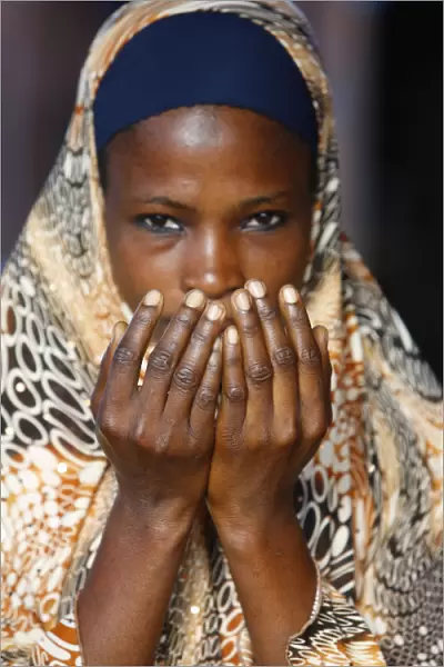 Muslim woman praying