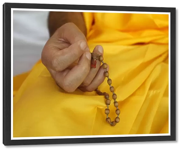 Hindu swamis prayer beads