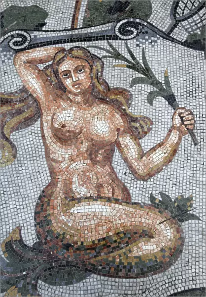Astral sign mosaic in Galleria Umberto