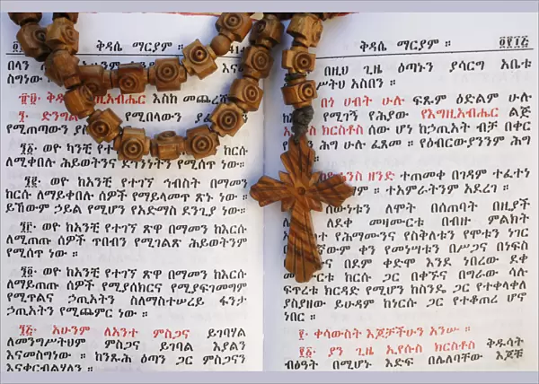 Ethiopian bible and rosary