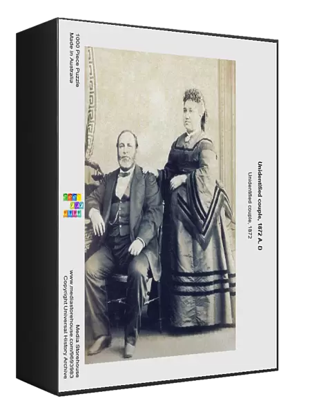 Unidentified couple, 1872 A. D