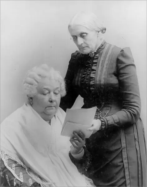 Suffragists Elizabeth Stanton, Susan B. Anthony