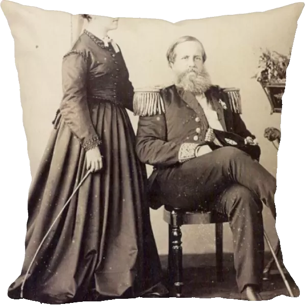 Princess Isabel and Dom Pedro II, Emperor of Brazil 1870 A. D