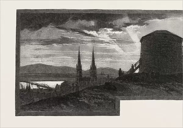 Quebec, Overlooking St. Charles Valley, Canada, Nineteenth Century Engraving