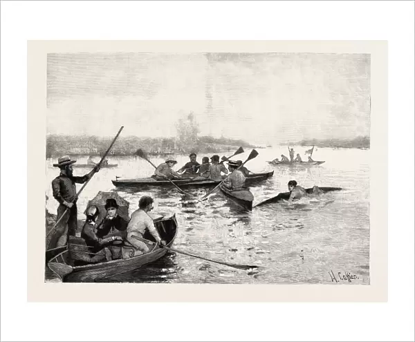 Water Polo Engraving 1884