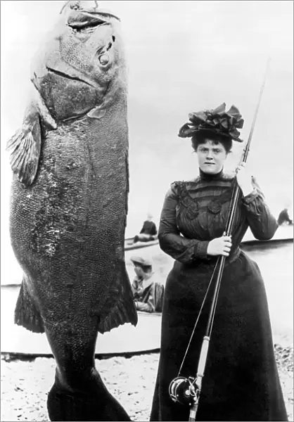 Victorian Woman With Her Bass