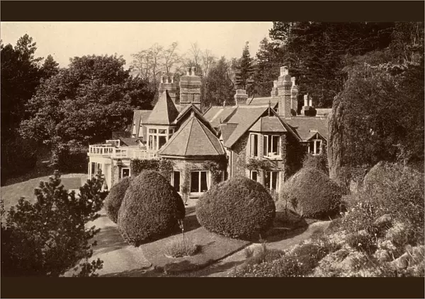 Winds Point, the house in the Malvern Hills, Worcestershire, England, bought by George