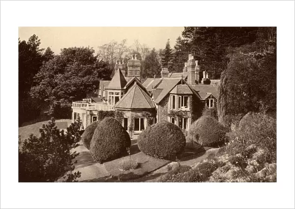 Winds Point, the house in the Malvern Hills, Worcestershire, England, bought by George