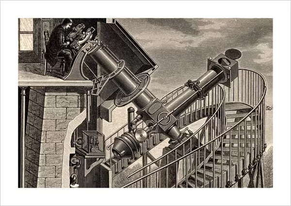 The equatorial coude refracting telescope, Paris Observatory, France - aperture 7