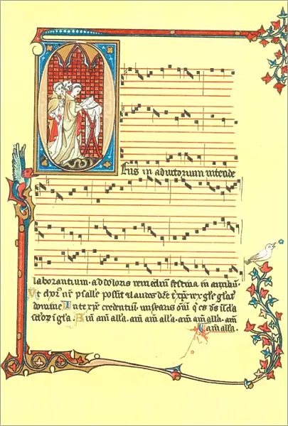 Page from the Montpellier Codex, a collection of 13th-14th century music manuscripts