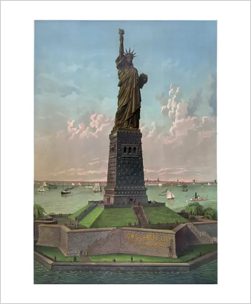 Liberty Enlightening the World: Statue of Liberty in New York Harbour, USA, dedicated