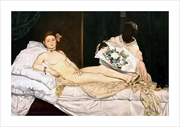 Olympia (1863), a nude whose pose was based on Titians Venus of Urbino (1538)