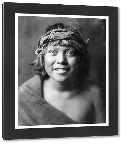 Portrait of a Tewa boy, head-and-shoulders, facing front, 1905. Photograph by Edward Curtis