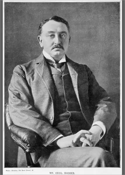 Cecil John Rhodes (1852-1902) English-born South African statesman. Photographic