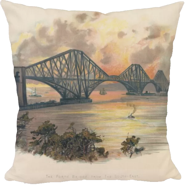 Forth Railway Bridge from South-East, c1890, Scotland. This bridge, built for the