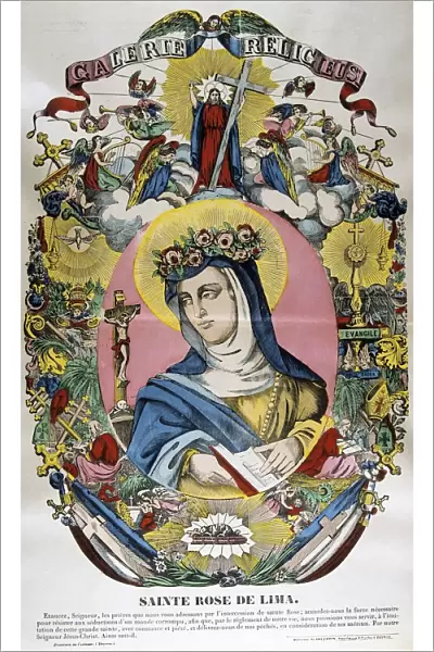 Santa Rosa of Lima (1586-1617) Born Lima, Peru, of Spanish parents, was first canonized