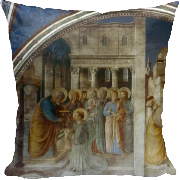 Ordination of St Stephen by St Peter. Fra Angelico (Guido di Pietro  /  Giovanni