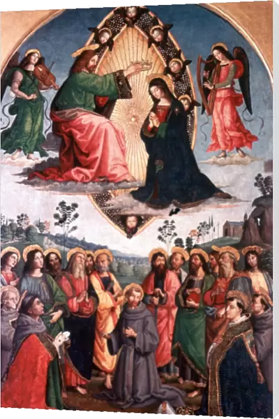 Coronation of the Virgin, 1495. Tempera and oil on wood. Pintoricchio (Bernadino