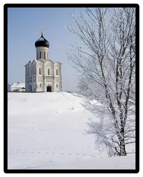 Russia, Golden Ring, Bogolyubovo, Church of Intercession on Nerl