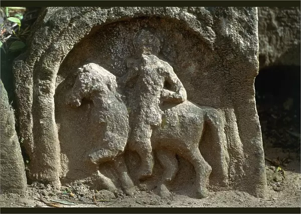 Algeria, Tipasa (Tipaza), Bas-relief near amphitheatre