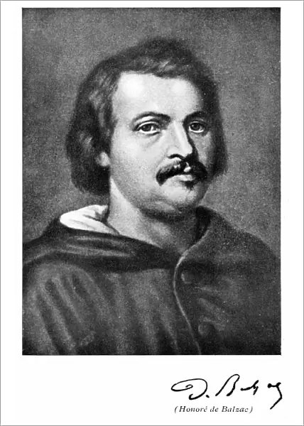 Honore de Balzac (1799-1850) French novelist and literary critic