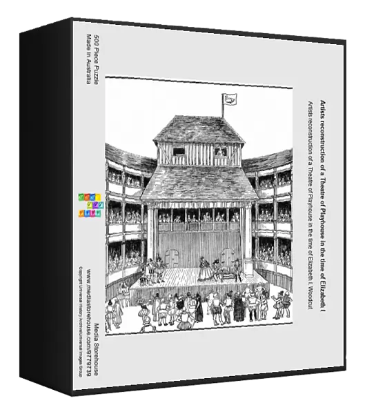 Artists reconstruction of a Theatre of Playhouse in the time of Elizabeth I